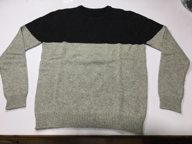 Men Double Color R Neck 