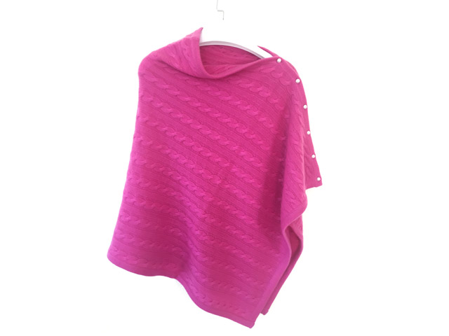 Cabled Poncho