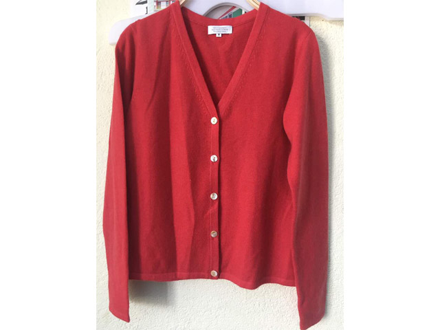 Woman V Cardigan